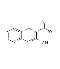 3-羟基-2-萘甲酸结构式